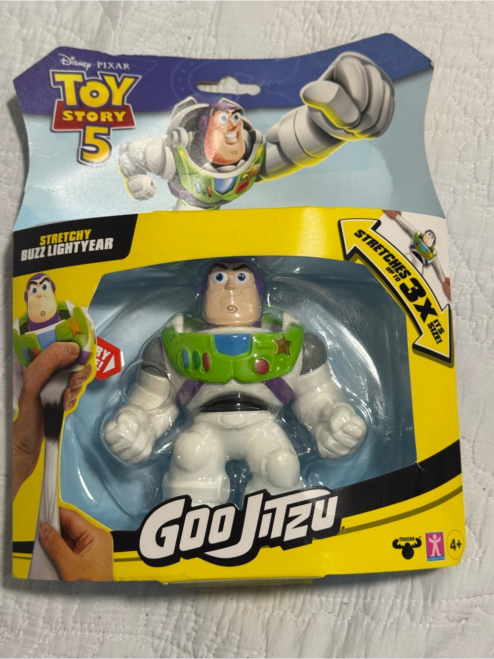 Disney Toy Story 5 Stretchy Buzz Lightyear Goo Jitzu Figure - White & Green